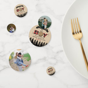 Baby shower "Rustic Forest Pset Lumberjack Boys" Confetti