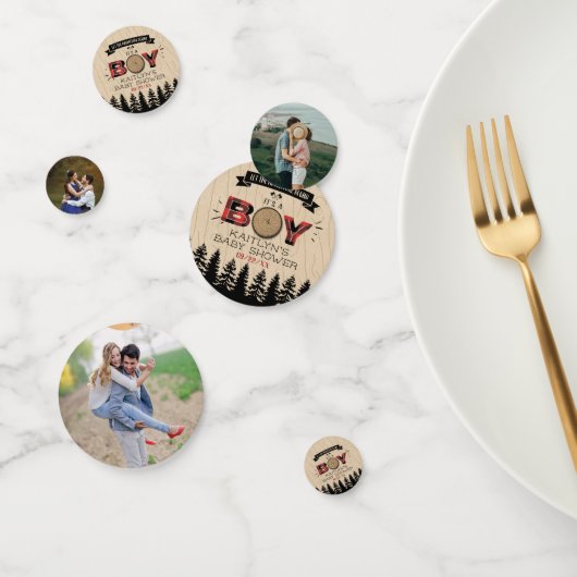 Baby shower "Rustic Forest Pset Lumberjack Boys" Confetti (Groep)