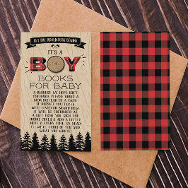 Baby shower "Rustic Forest Pset Lumberjack Boys" Informatiekaartje