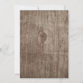 Baby shower Rustic Sunflower Ladybug Country Girl Kaart (Achterkant)