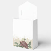 Baby shower Rustieke Bloemen Blush Bourgogne Geome Bedankdoosjes (Geopend)