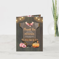 Baby shower Rustische Herfst Pumpkin Hartelijk dan