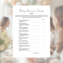 Baby Shower Ruzie Spel met Antwoorden