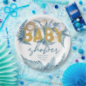 Baby shower Safari Animals Custom Papieren Bordje (Feest)