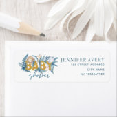 Baby shower Safari Animals Return Address Etiket (Insitu)