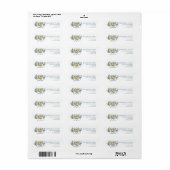 Baby shower Safari Animals Return Address Etiket (Full Sheet)