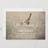 Baby shower  Safari Giraffe Kaart (Voorkant)