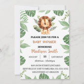 Baby shower safari save the date (Voorkant)