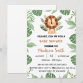 Baby shower safari save the date (Voorkant / Achterkant)