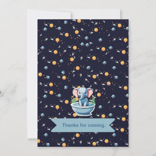 Baby Shower Save The Date (Achterkant)