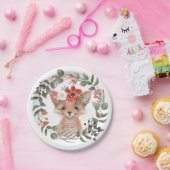 baby shower schattig bosgebied bord vossenpapier (Feest)