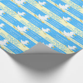 Baby shower schattig eend aangepaste verpakking cadeaupapier (Hoek)