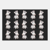 Baby shower schattig zebrapatroon inpakpapier vel (Voorkant)