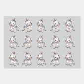 Baby shower schattig zebrapatroon inpakpapier vel (Voorkant 3)