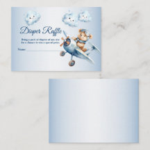 Baby shower Schattige Baby Beer Pilot Blue Airplan