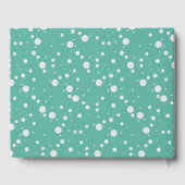 Baby shower Schattige Beer Groene Ballon Genderneu Gastenboek (Achterkant)