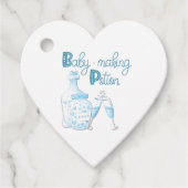 Baby shower Schattige Blauw Baby Making Potion Bedankjes Labels (Voorkant)