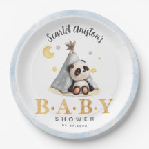 Baby shower Schattige Boho Panda in Tent