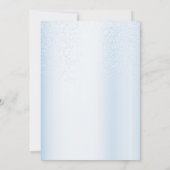 Baby shower Schattige Classic Wandelwagen Blauw Bl Kaart (Achterkant)