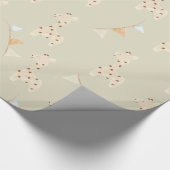 Baby shower schattige Giraffe Cadeaupapier (Hoek)