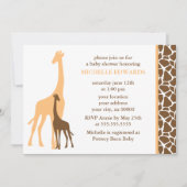 Baby shower schattige Giraffes Kaart (Voorkant)