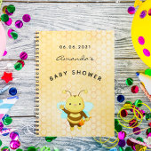Baby shower schattige hommel voor honingraat uit h notitieboek