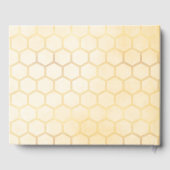 Baby shower schattige hommelhoningraat gastenboek (Achterkant)