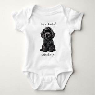 Baby shower Schattige Labradoodle Puppy - Ik ben e Romper