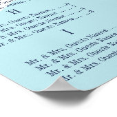 Baby shower Schattige Lamb Gast Zitkaarten Poster (Hoek)