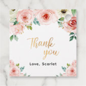 Baby shower Schattige nijlpaard dank u Bedankjes Labels (Achterkant)