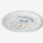 Baby shower Schattige poolzegel Papieren Bordje (Gekanteld)