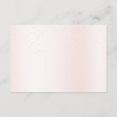 Baby shower Schattige Roze Teddybeer Hete Luchtbal Informatiekaartje (Achterkant)