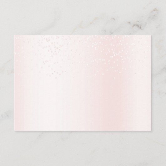 Baby shower Schattige Roze Teddybeer Hete Luchtbal Informatiekaartje (Achterkant)