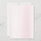 Baby shower Schattige Roze Teddybeer Hete Luchtbal Kaart (Achterkant)