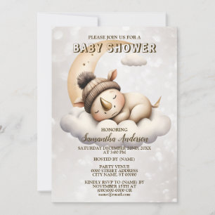 Baby shower Schattige Slapen Baby Dier Mooi Kaart