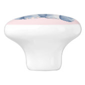 Baby shower schattige waterverf blauwe olifant keramische knop (Zijkant)