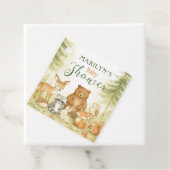 Baby shower Schattigee babydieren Bedankjes Labels (In situ)