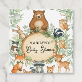 Baby shower Schattigee babydieren Bedankjes Labels