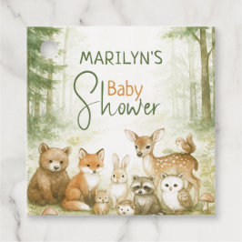 Baby shower Schattigee babydieren Bedankjes Labels