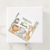 Baby shower Schattigee babydieren Bedankjes Labels (In situ)