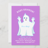Baby shower Schattigee Ghost Invitation Kaart (Voorkant)