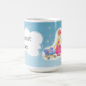 Baby Shower. Schattigee kat en baby Koffiemok (Center)