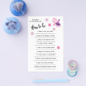 Baby shower schildpad Hoe goed je de kaart kent (Enkel)