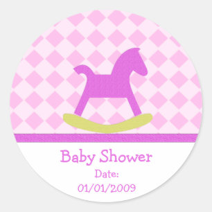 Baby shower schommelpaard Stickers