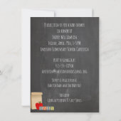 Baby shower schoolleraar kaart (Achterkant)