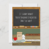 Baby shower schoolleraar kaart (Voorkant)