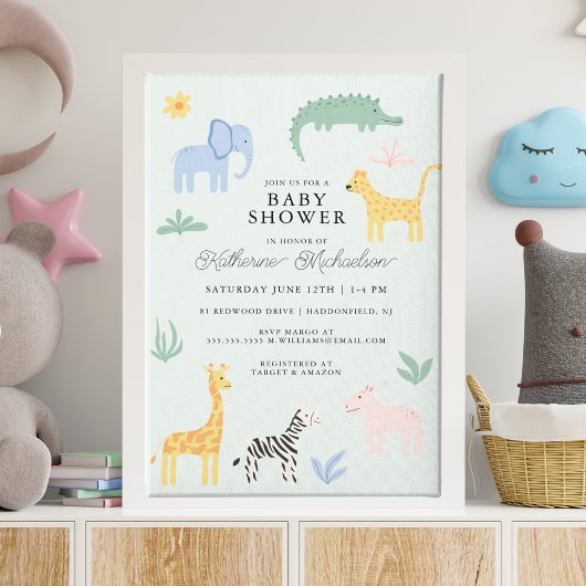 BABY SHOWER | Schuddieren in het wild Kaart
