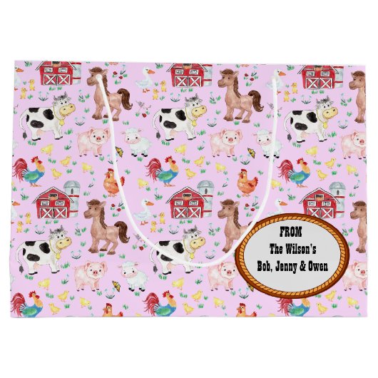 Baby shower Schuif Groot Cadeauzakje (Achterkant)