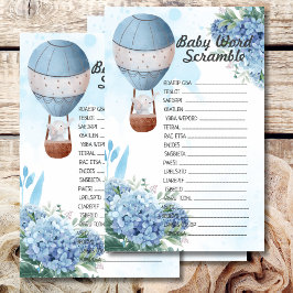 Baby shower Scramble olifant heteluchtballon