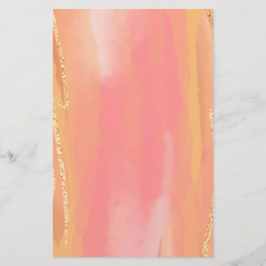 Baby shower Scramble Spel Roze Perzik Bloemen (Achterkant)